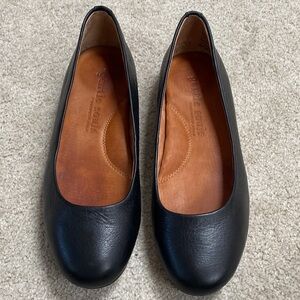 Gentle Souls Black Leather Flats